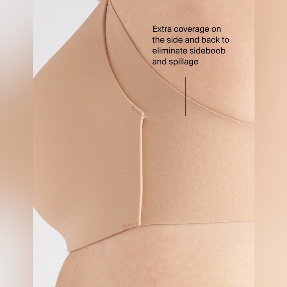 Knix WingWoman Contour Bra Size 4 Nude Neutral Everyday Undergarments Adjustable - Picture 7 of 12